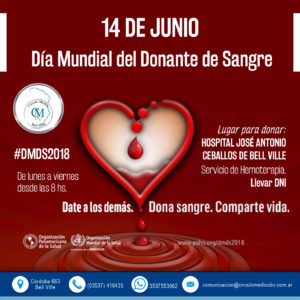 Día Mundial del Donante de Sangre