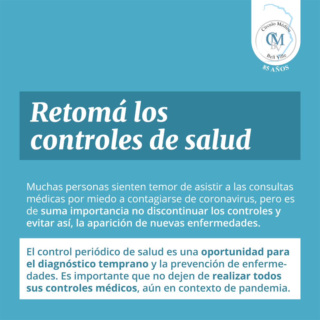 Retomá los controles de Salud